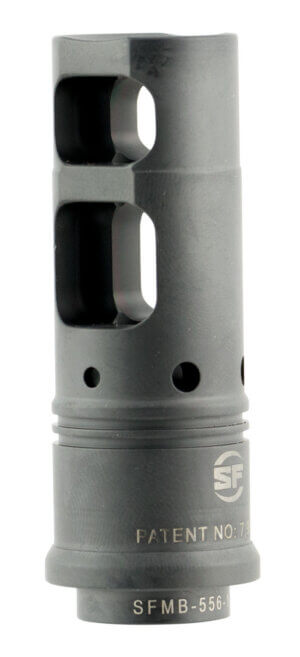 SilencerCo AC1733 ASR Muzzle Brake Black Steel with 5/8-24 tpi Threads for 458 Cal”
