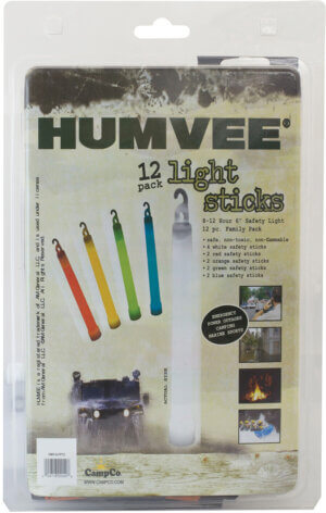 Humvee Adventure Gear HMV6FP10 Light Stick Family Pack Multi Color 6″ Weather Proof 12 Lights