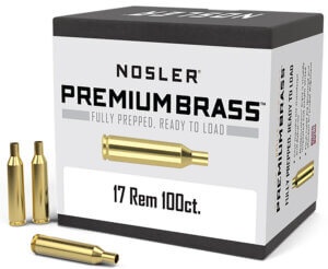 Nosler 10098 Premium Brass Unprimed Cases 223 Rem Rifle Brass 100 Per Box
