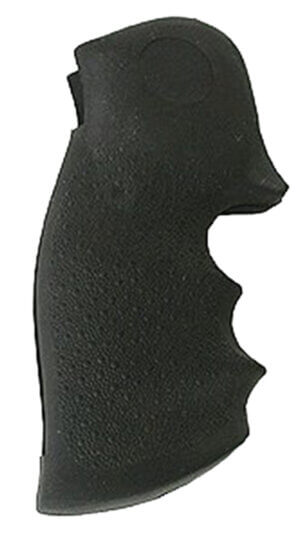 Hogue 46000 OverMolded Monogrip Black Rubber with Finger Grooves for Colt Python