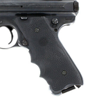 Hogue 82070 Rubber Grip  Black with Finger Grooves & Left Hand Thumb Rest for Ruger Mark II  III