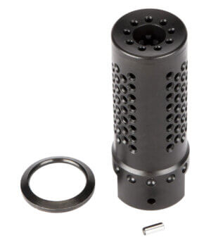 Spikes Tactical SBV1019 Dynacomp Extreme Muzzle Brake Black Nitride 416R Stainless Steel with 5/8-24 tpi Threads & 2.25″ OAL for 308 Win”
