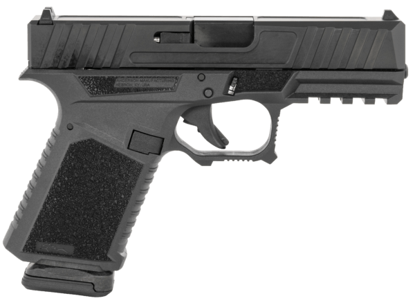 Anderson B2-N890-A000 Kiger 9C 9mm Luger 15+1 3.91″ Black DLC Beavertail/Undercout Trigger Guard Frame Aggressive Stippling Grip