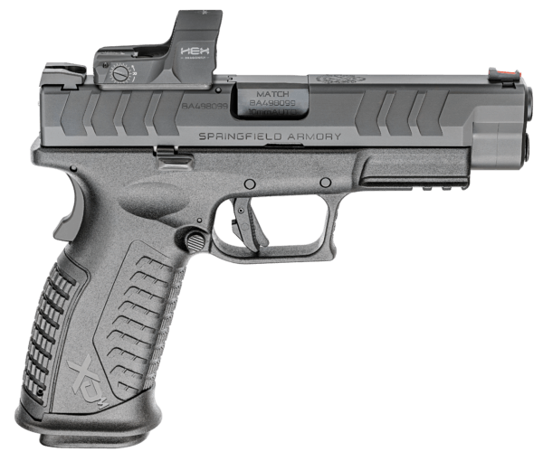 Springfield Armory XDME94510BHCOSPD XD-M Elite OSP 10mm Auto 16+1 4.50″ Barrel Black Polymer Frame w/Picatinny Acc. Rail Optic Ready Slide Interchangeable Backstrap Includes Hex Dragonfly Red Dot