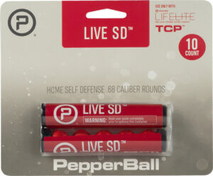 PepperBall 102060306 Live SD Pepperballs Pava .09 oz Red 10 Pack