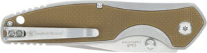S&W KNIFE CLEFT 3.25 SPRING ASSIST G10 SCALES HANDLE