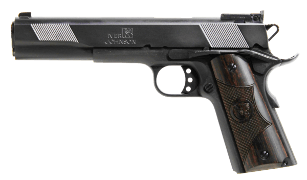 Iver Johnson Arms EAGLEXL45 1911 Eagle XL 45 ACP 6″ 8+1 Matte Blued Long Slide Diamondwood Walnut w/Logo Grip Adjustable Sights