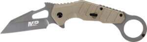 S&W KNIFE M&P EXTREME OPS 3 KARAMBIT SPRING ASSIST FDE