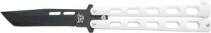 BEAR & SON BUTTERFLY KNIFE 3.58 WHITE TANTO BLADE