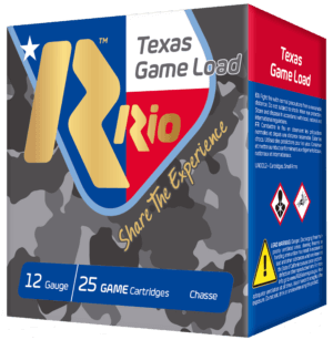 Rio Ammunition TGHV3675TX Texas Game Load High Velocity 12 Gauge 2.75″ 1 1/4 oz 7.5 Shot 25rd Box