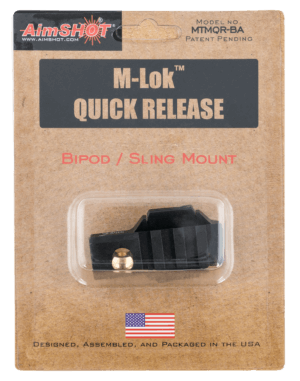 AimShot MTMQRBA M-Lok Quick Release Bipod Adapter  Black Anodized