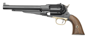 Pietta PF58STT448 1858 Remington Target Model 44 Cal 6 Shot 8 Blued Octagonal Steel Barrel  Cylinder & Frame  Walnut Grip  Brass Triggerguard”