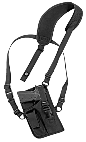 GrovTec US Inc GTHL15105R Trail Pack Shoulder Black Nylon Harness Fits Large Semi-Auto Fits 4.50-5″ Barrel Right Hand