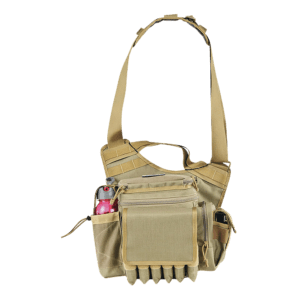 GPS Bags 1180RDPT Rapid Deployment Sling Pack Large Tan 600D Polyester with Removeable Handgun Holster  External Pockets & Internal Storage Compartment