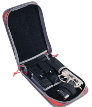 GPS Bags GPSD1075PCR First Aid Kit Discreet Case with Red Finish & Holds 1 Handgun 2 Magazines
