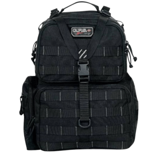 GPS Bags T1612BPR Tactical Range Backpack Rifle Green with Khaki Trim 1000D Polyester with Removable Pistol Storage  Visual ID Storage System & Lockable Zippers Holds 3 Handguns  Ammo & Accessories