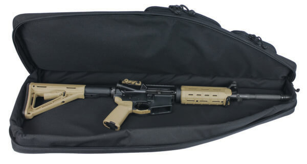GPS Bags T35ARB Tactical AR Case 35 Black 1000D Nylon with Mag & Storage Pockets  Lockable Zippers  External Handgun Pocket & DuPont Teflon Coating”