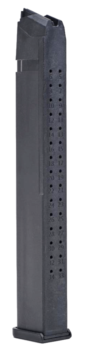 Toolman Tactical Inc GL35B Glock Black Detachable 35rd for 9mm Luger Glock