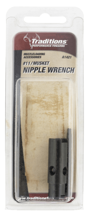 Traditions A1421 Nipple Wrench  In Line Rifle Universal Steel Black