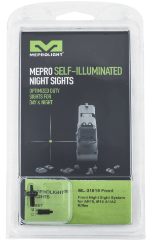 Meprolight USA 1316153101 Tru-Dot Self Illuminated AR 15/M-16/M-4 Sight Black- Green Front Sight Post