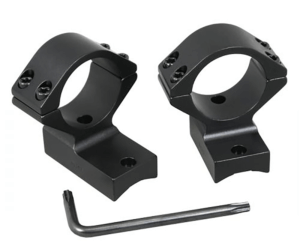 Talley 950700 Lightweight Scope Mount/Ring Combo Black Anodized Aluminum 1″ Tube Compatible w/ Remington 700/721/722/725/40X High Rings 1 Pair