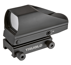TruGlo TG-8370B Open Dot Sight Black Anodized 1x 34mm 5 MOA Dual (Red/Green) Illuminated Dot Reticle