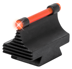 TruGlo TG-TG95343RR 3/8″ Dovetail Front Sight .343″ Red Ramp Black for Rifle