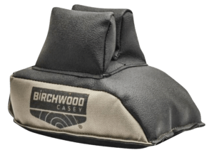 Birchwood Casey URBF Universal Rear Bag Prefilled made of Tan Polyester with Black Leather Top