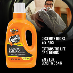 Dead Down Wind 112018 Laundry Detergent Odor Eliminator Unscented Scent 20 oz Jug
