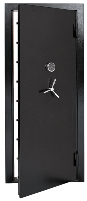 SnapSafe 75419 Vault Door Out-Swing Black 12 Gauge Steel 32.80″W x 81″H Access Code/Key Entry