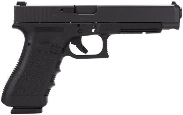 Glock PI3530103 G35 Gen3 Competition 40 S&W 5.31″ Barrel 15+1 Black Frame & Slide Finger Grooved Rough Texture Grip Adjustable Sights Safe Action Trigger