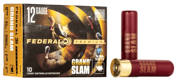 Federal PFCX139F4 Premium Grand Slam 12 Gauge 3.50″ 2 oz 1200 fps 4 Shot 10rd Box