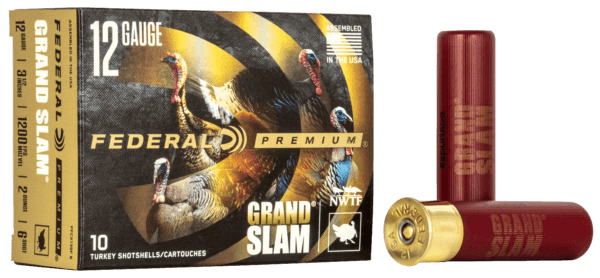 Federal PFCX139F6 Premium Grand Slam 12 Gauge 3.50″ 2 oz 1200 fps 6 Shot 10rd Box