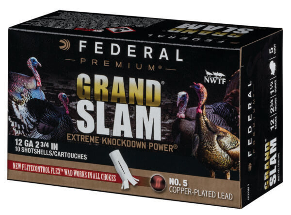 Federal PFCX156F5 Premium Grand Slam 12 Gauge 2.75″ 1 1/2 oz 1200 fps 5 Shot 10rd Box