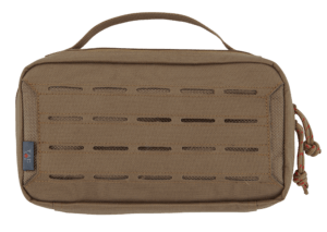 Tac Six 10828 Squad Tactical Case made of Coyote 600D Polyester with Lockable Zippers  MOLLE System  Rope Carry Handles  Elastic Loops  Storage Pockets & Detachable Shoulder Strap 38 L x 13″ W x 4.50″ H Interior Dimensions”