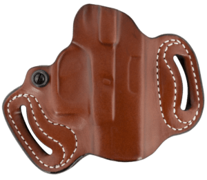 DeSantis Gunhide 086TAE1Z0 Mini Slide OWB Tan Leather Belt Slide Compatible w/Most Glock Belt 1.75″ Wide Right Hand