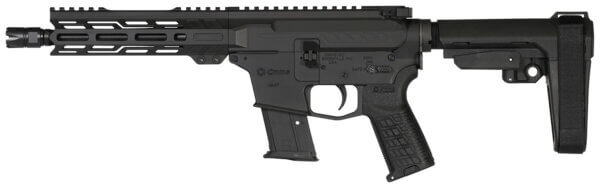 CMMG PE57A889DAB Banshee MK57 5.7x28mm 8″ 20+1 Black EML7 M-Lok Handgaurd Buffer Tube Brace OEM Zeroed Accessories & Pistol Grip