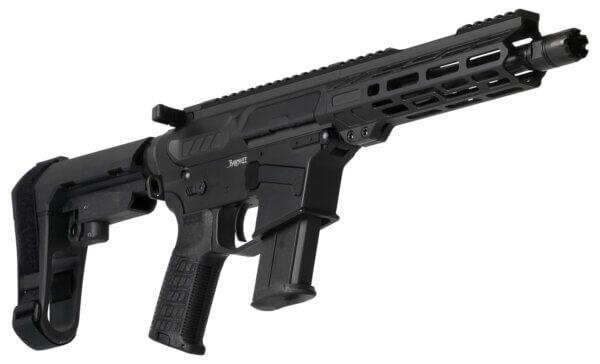 CMMG PE57A889DAB Banshee MK57 5.7x28mm 8″ 20+1 Black EML7 M-Lok Handgaurd Buffer Tube Brace OEM Zeroed Accessories & Pistol Grip