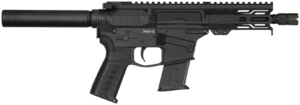 CMMG PE57ABCADAB Banshee MK57 5.7x28mm 5″ 20+1 Black EML7 M-Lok Handgaurd Buffer Tube Brace OEM Zeroed Accessories & Pistol Grip