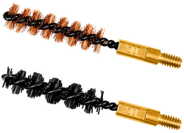 Otis FG330NB Bore Brush Set  7.62mm/30-06/30-30/308/300 Cal 8-32 Thread 2″ Long Bronze/Nylon Bristles 2 Per Pkg”