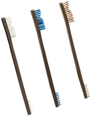 Otis FG317NB Bore Brush Set 17 HMR/177 Cal/177 WSM 5-40″ Thread 1″ Long Bronze/Nylon Bristles 2 Per Pkg