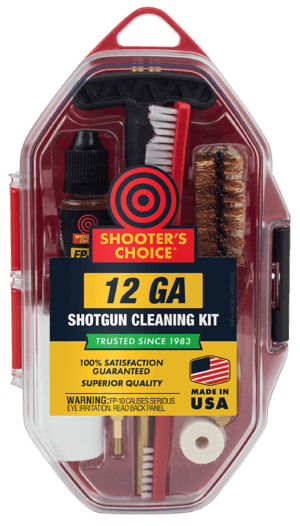 Shooters Choice SRS12 Shotgun Cleaning Kit 12 Gauge/Red Plastic Case