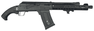 Kalashnikov USA KHAOS Khaos 12 Gauge 5+1 12.68″ Black K-Coat Barrel Black Birds Head Polymer Grips