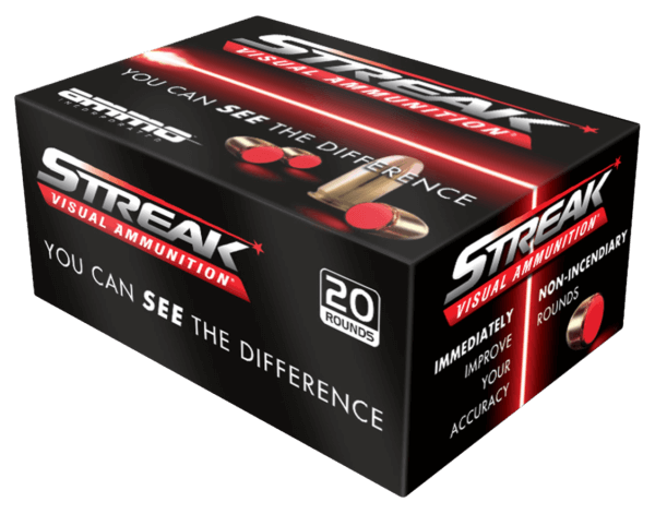Ammo Inc 38125TMCSTRKRED Streak Visual (RED) Self Defense 38 Special 125 gr Total Metal Case (TMC) 20rd Box