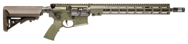 Geissele Automatics 08188ODG Super Duty  5.56x45mm NATO 16″ No Mag  OD Green  B5 Enhanced Sopmod Stock  OEM Grip  Sparkout Flash Hider