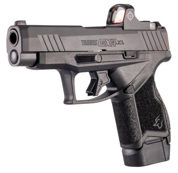 Taurus 1GX4XLP94110R GX4XL 9mm Luger 10+1 (2) 3.70″ Black Steel TORO Optic Cut Slide Polymer Grip Interchangeable Backstrap Riton Red Dot