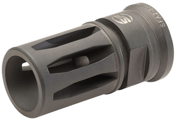 SureFire SFA25561228 SFA2  5.56mm 1/2-28 tpi 1.90″ OAL  Black DLC Stainless Steel”