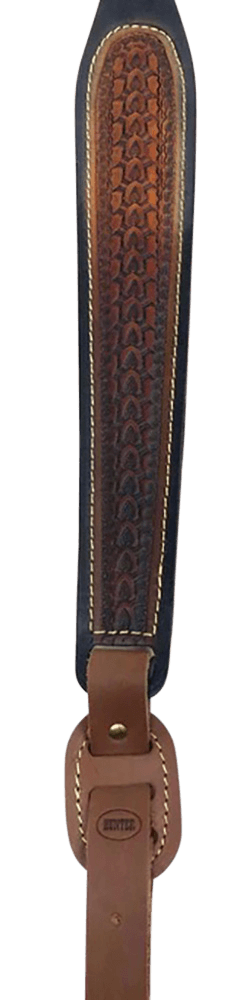 Hunter Company 027-139-3 Cobra Chestnut Tan & Black Painted Leather/Suede with Embossed Design Quick Adjust