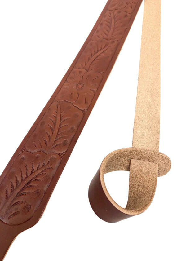 Hunter Company 065-532 Flowered Brown Leather/Suede with Flower Design Two-Point Shotgun