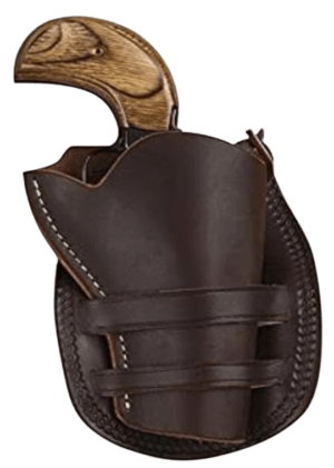 Hunter Company 1089-50 Western OWB Size 50 Antique Brown Leather Belt Slide Fits SA Revolver Fits 6.50-7.50″ Barrel Right Hand